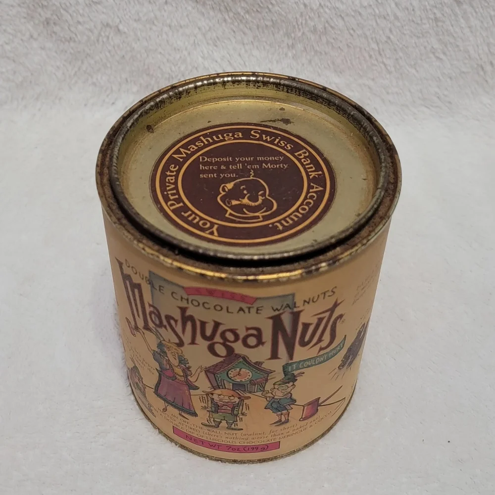Vintage Mashuga Nuts Can Rare Coin Bank